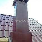 Колпак с коробом с выступом RAL 3005