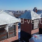 Колпаки на вентиляционные шахты жилого дома по адресу Коломяжский пр.