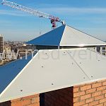 Колпаки на вентиляционные шахты жилого дома по адресу Коломяжский пр.