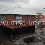 Колпаки на вентиляционные шахты жилого дома по адресу Коломяжский пр.